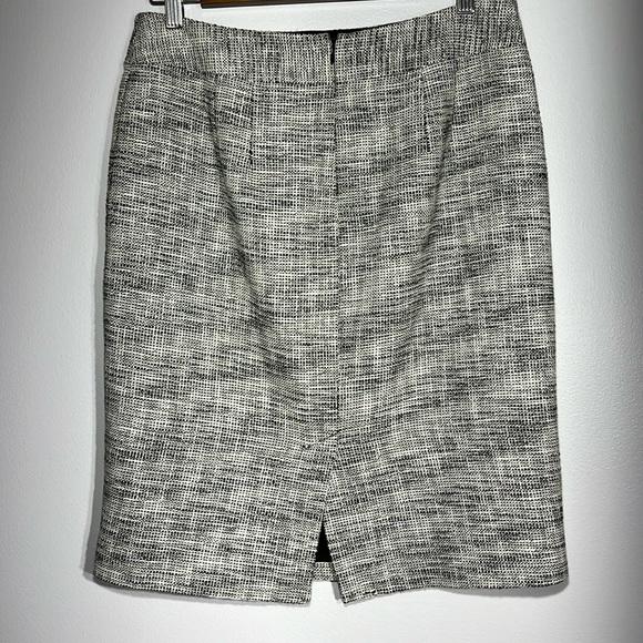 Banana Republic Cotton Tweed Dress Skirt Business Casual Fully Lined Size 10 - Picture 2 of 4